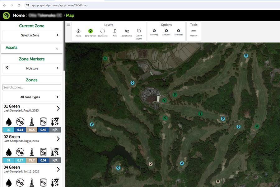 コースのマッピング